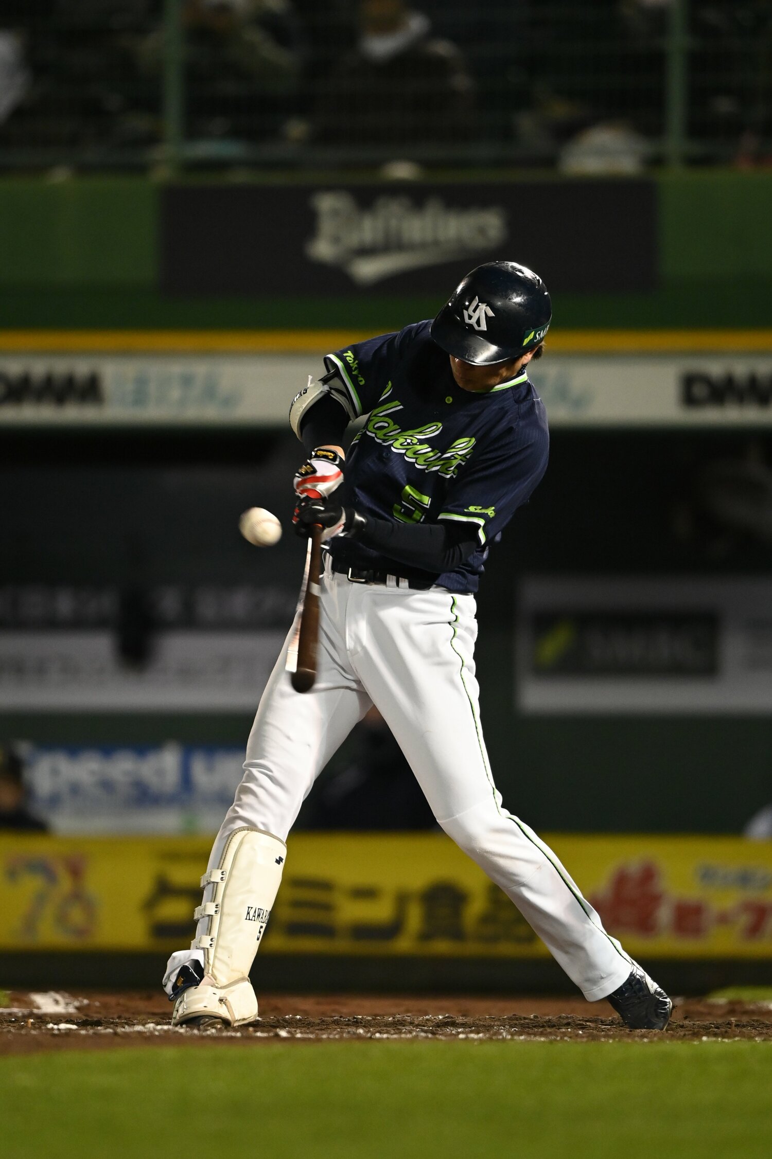 2021年日本シリーズ、決勝タイムリーを放った　©Naoya Sanuki