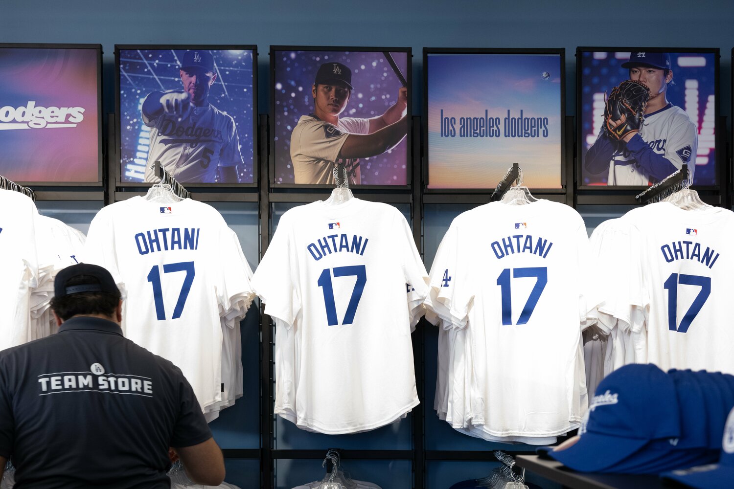 ドジャースの球場内のショップ　©Nanae Suzuki