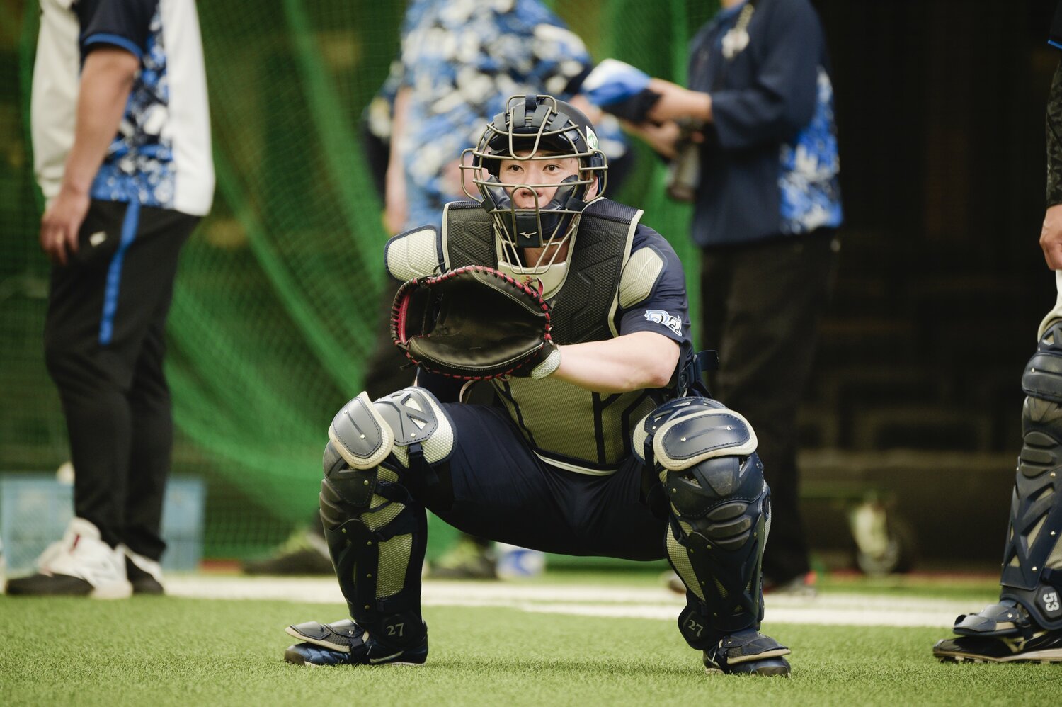 武内の力を引き出してきたベテラン・炭谷銀仁朗 ©Wataru Sato