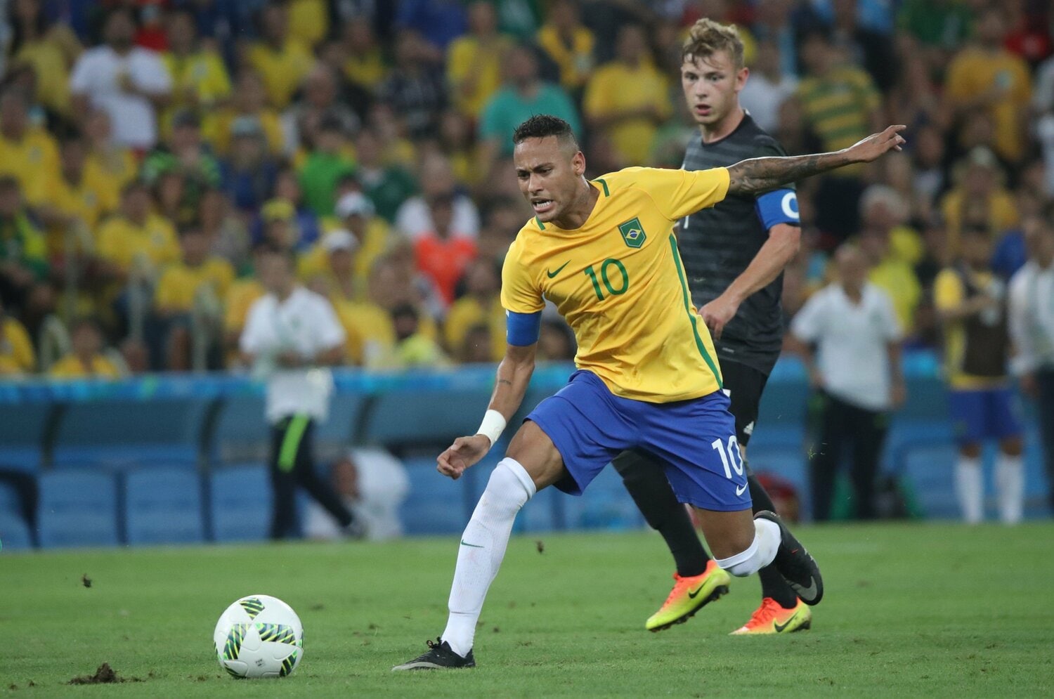 リオ五輪でのネイマール　©Shinya Mano/JMPA