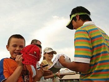 10代ゴルファーに夢を。ペイン会長の真の目論見。＜Number Web＞ photograph by Taku Miyamoto