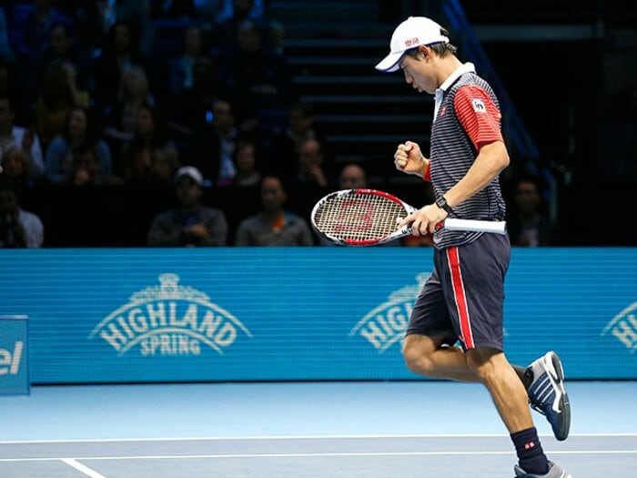 錦織圭、フェレールを下し準決勝へ!崩れたプランと、頭の中の引き出し。<Number Web> photograph by AFLO