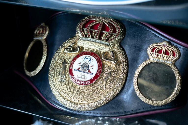 WBAのベルト　©Takuya Sugiyama