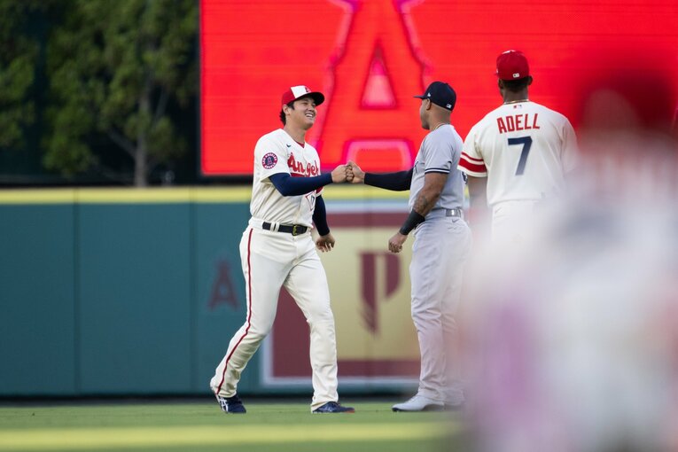 ヤンキースの選手にあいさつに行ったら…（1枚目／全5枚）©Nanae Suzuki