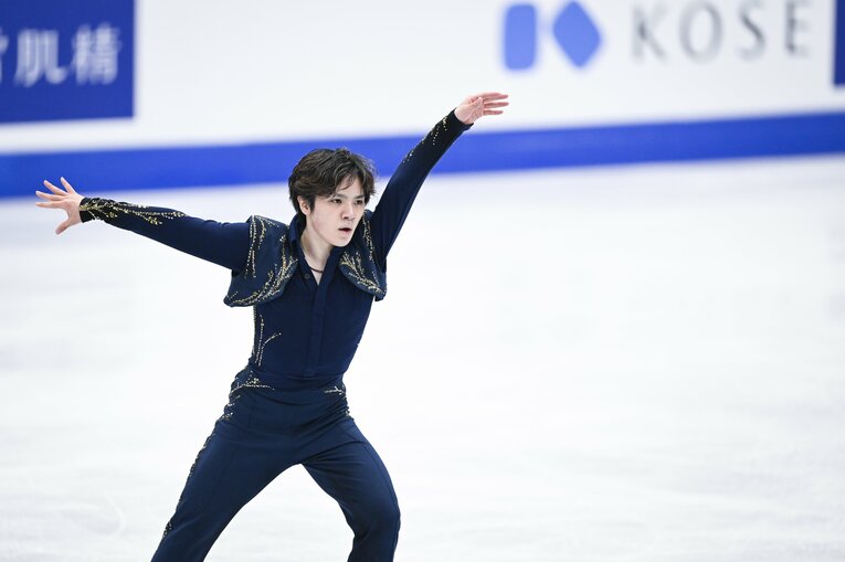 2022年世界選手権で優勝した宇野昌磨　©︎Asami Enomoto