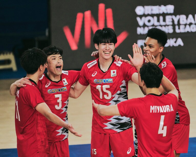 甲斐優斗（VNLポーランド戦）　©︎Yuki Suenaga