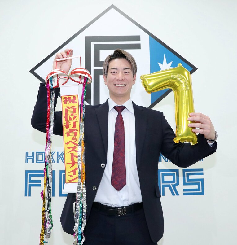 2022年に首位打者とベストナインに輝いた松本剛　©︎JIJI PRESS