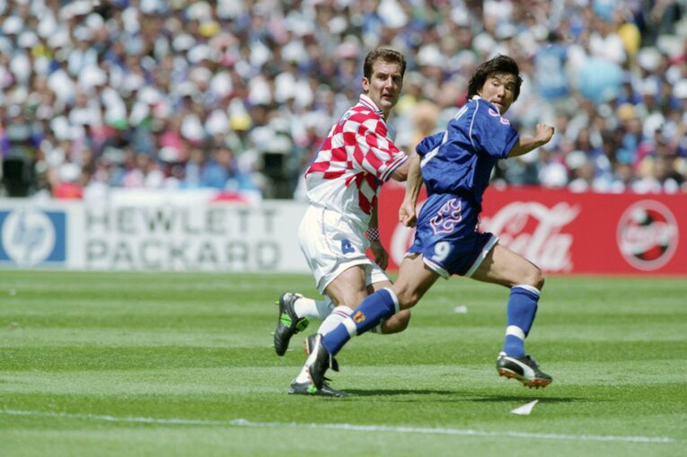 1998年フランスW杯のクロアチア戦で ©JMPA