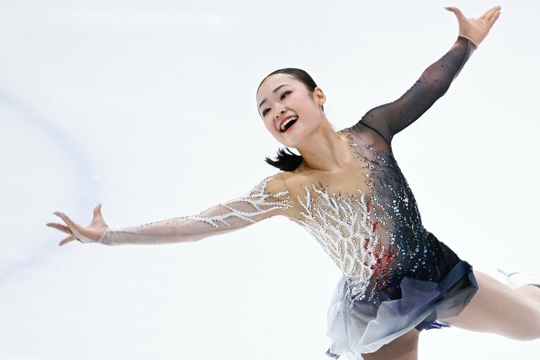 木下グループ杯ではSP2位からFSで逆転優勝を果たした島田　©Asami Enomoto