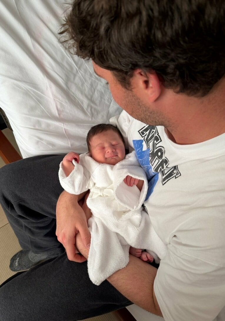 本当に可愛らしい！　日本で生まれた長男のベンジャミンくん　©Chiba Lotte Marines