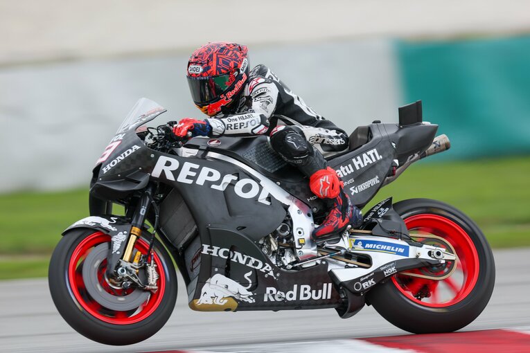 マレーシアテストのマルケスの走行　©Satoshi Endo