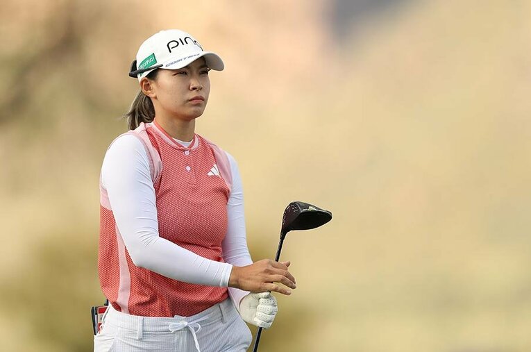 LPGAドライブオン選手権で今季初のトップ10入りを果たした渋野日向子 ／ photograph by Getty Images
