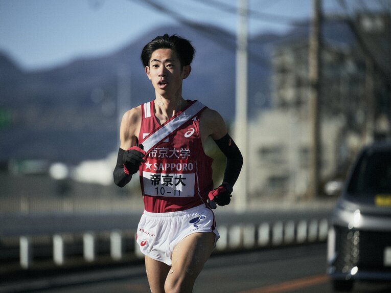 “幕内”の好選手：柴戸遼太（帝京大）も4年連続で箱根に登場。今大会は7区を走った　©Yuki Suenaga