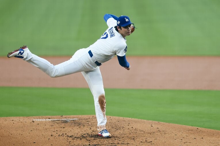 延長18回で9出塁した翌日にもかかわらず、ピッチャー・大谷は奮闘していた　©Getty Images