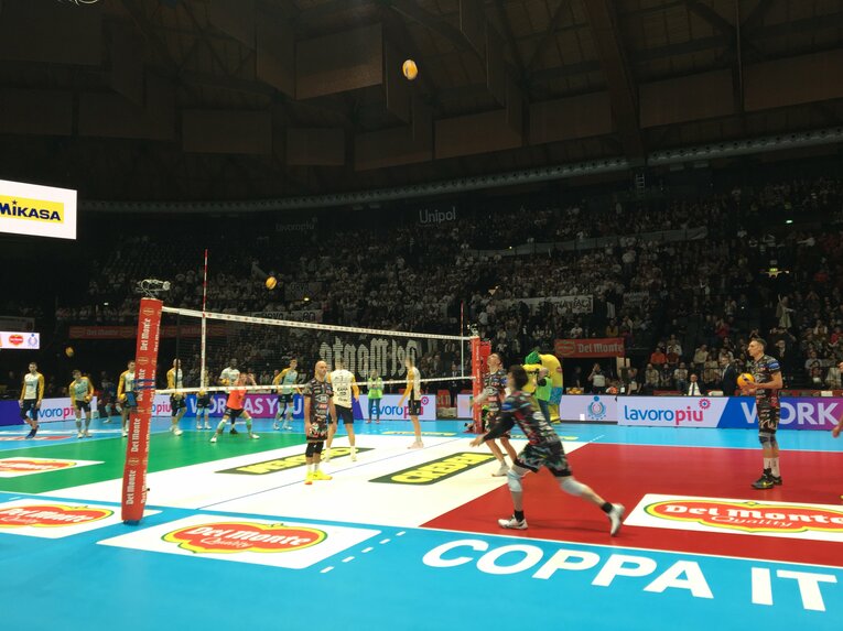 ペルージャの試合前練習（コッパ・イタリア準決勝）©︎Takashi Yuge