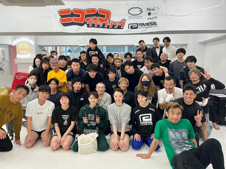 初心者向けのグラップリング大会も長く開催してきた　©本人提供