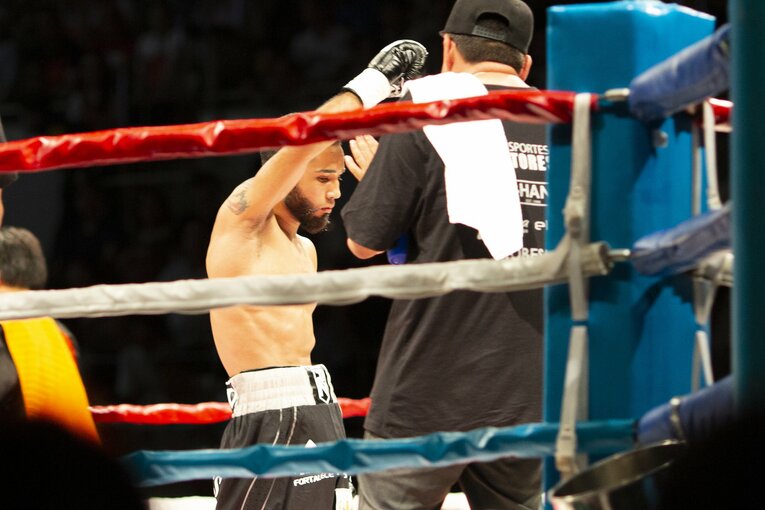 山中との第1戦では強さを見せたようにも見えたが、試合後にドーピング違反が発覚　©Naoki Kitagawa