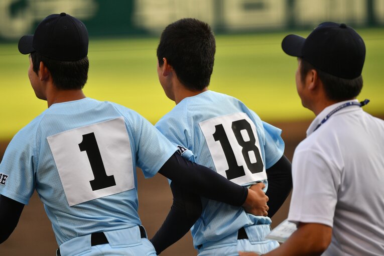 近江・林優樹（2年）2018年夏の甲子園・準々決勝 近江vs金足農業　©︎Hideki Sugiyama