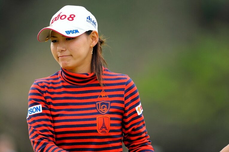 横峯さくら ／ photograph by Toshiya Kondo