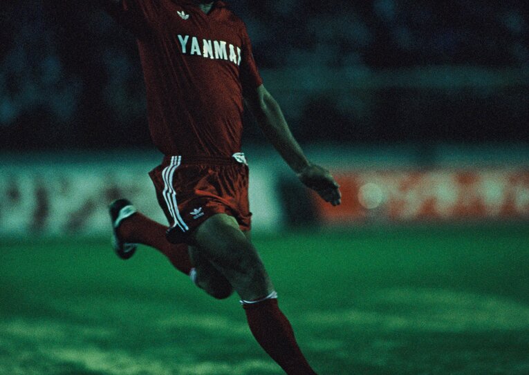 1984年、釜本邦茂・引退試合　©︎BUNGEISHUNJU