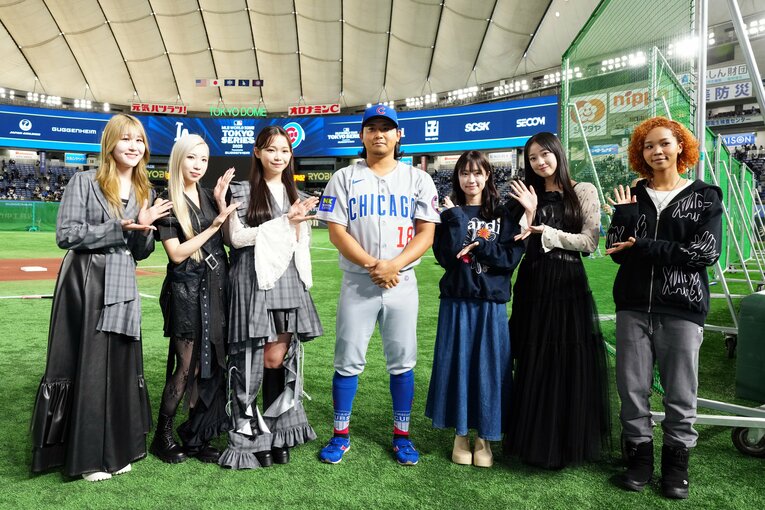 国歌斉唱を務めたLittle Glee Monsterと【最新／MLB開幕シリーズ】©Getty Images