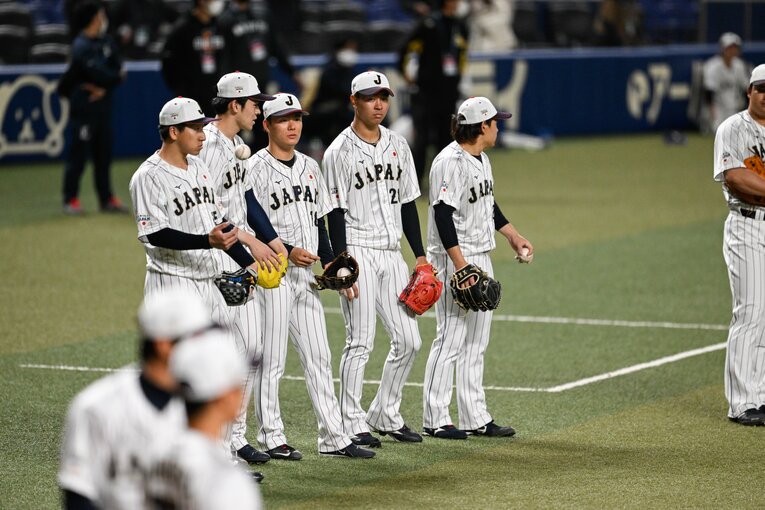 侍ジャパン最年少で選出された高橋宏斗（左から3番目）©︎Nanae Suzuki