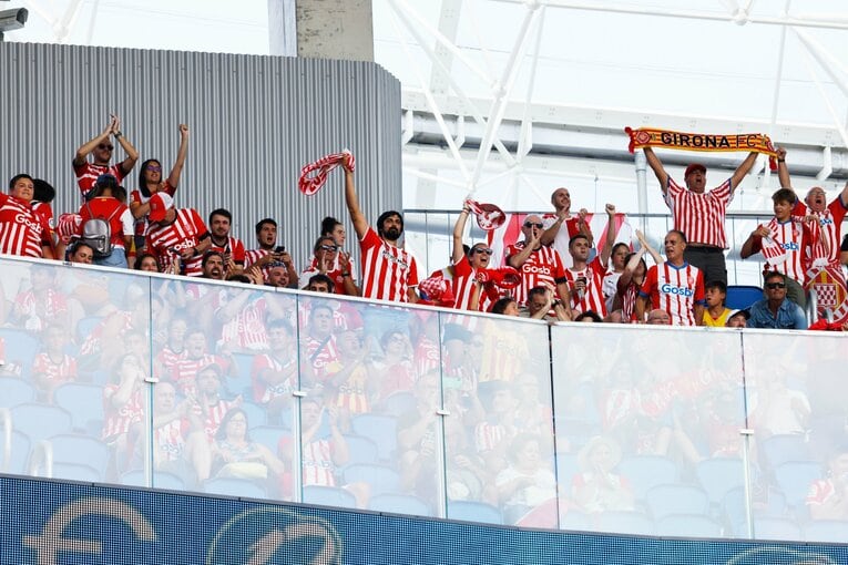 バルセロナから詰めかけたジローナファン　©Daisuke Nakashima