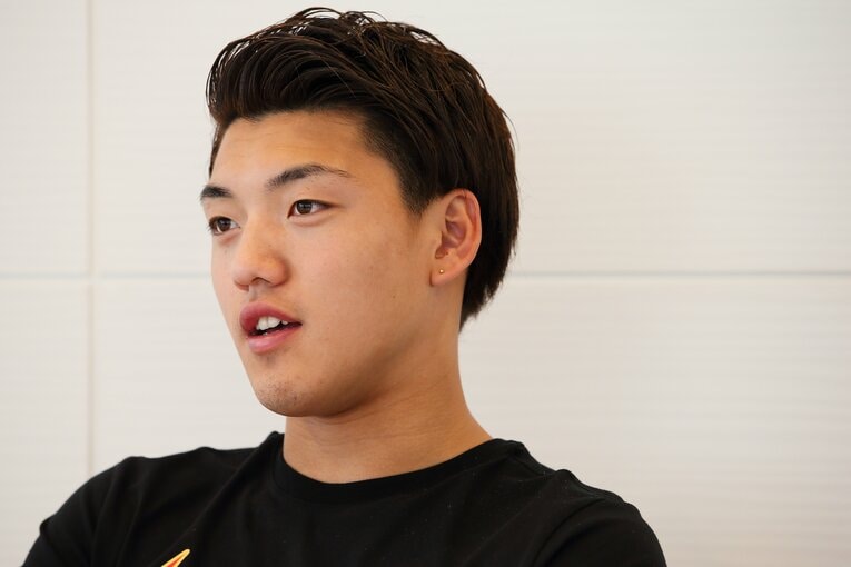 2018年の堂安　©Sports Graphic Number