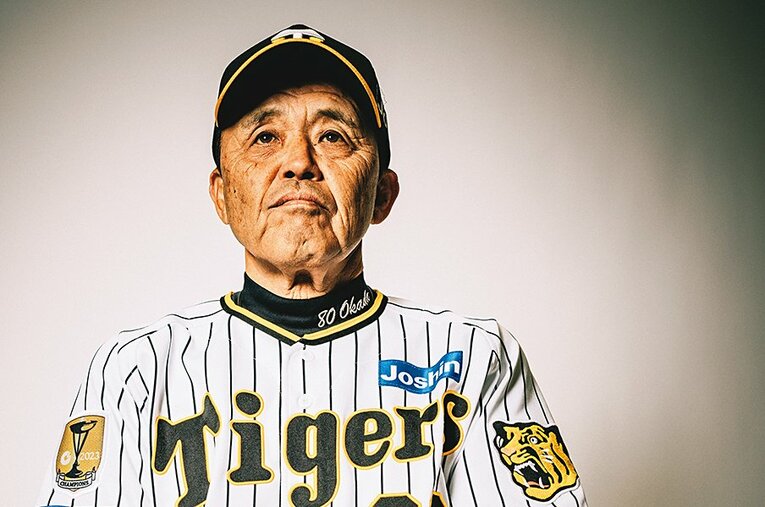 阪神タイガースの岡田彰布監督が連覇に向けた青写真を語った ／ photograph by Kiichi Matsumoto