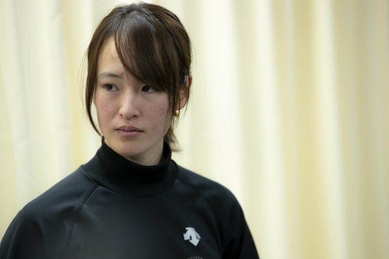 レース後の藤田菜七子（2019年フェブラリーステークス）©Kiichi Matsumoto