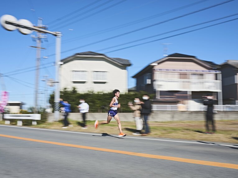 7区の田澤は区間新を記録　©Yuki Suenaga