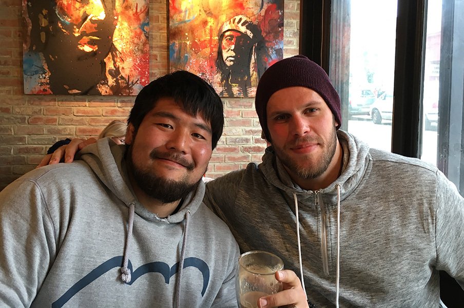 畠山健介語る英国ラグビーデビュー。娘の手紙と、スパイク一杯のビール。<Number Web> photograph by Kensuke Hatakeyama
