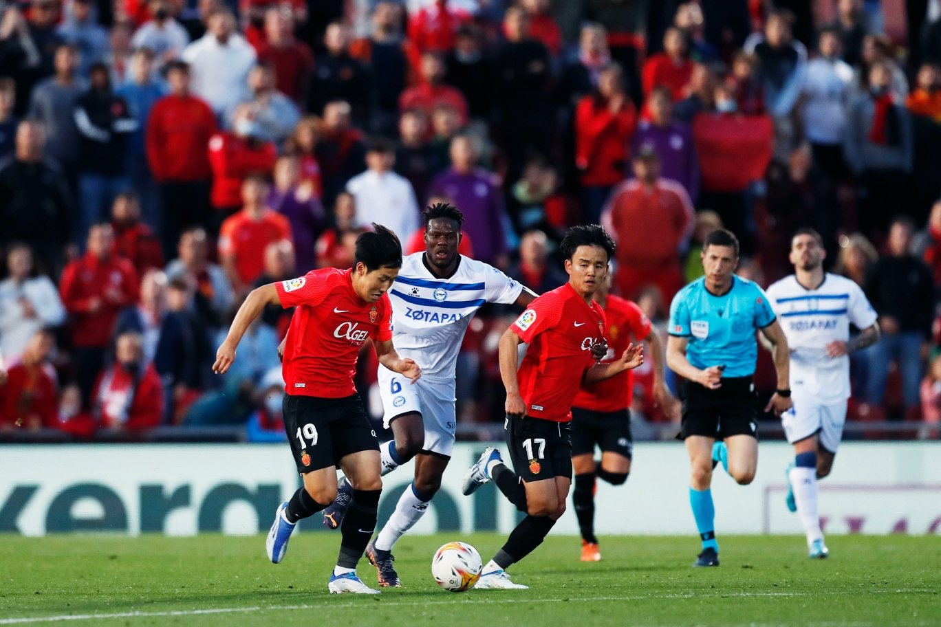 マジョルカ時代の久保とイ・ガンイン