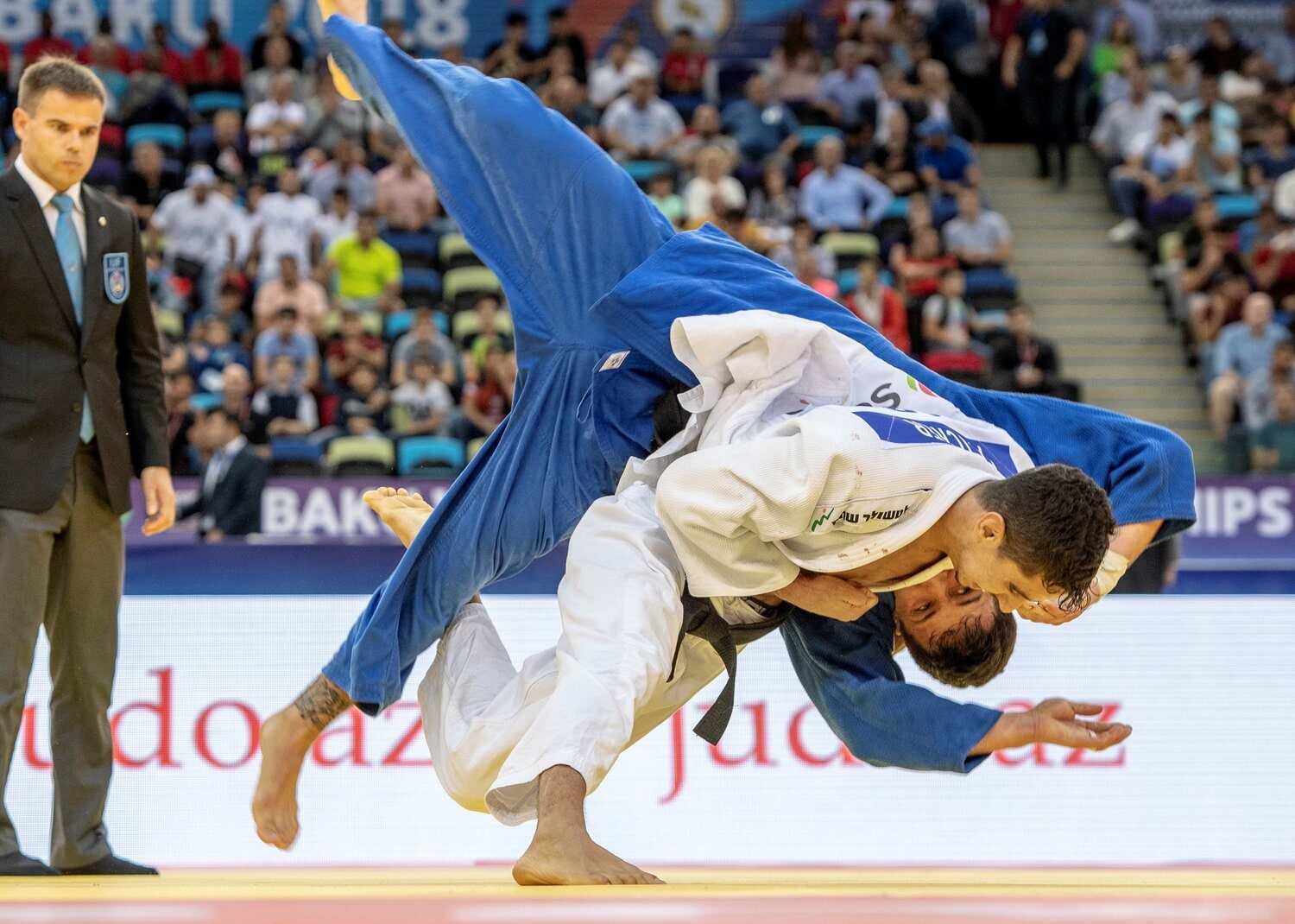 2018年のカルグニン（青の道着）©Getty Images