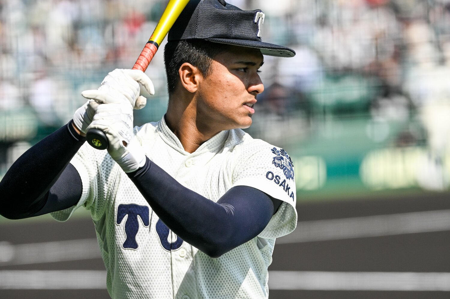 センバツでは4番を打っていたラマル。夏はスタメンを外れている　 ©Nanae Suzuki