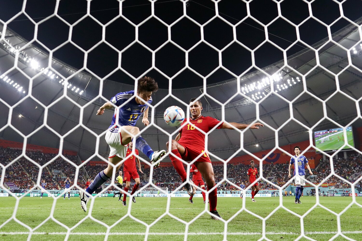 カタールW杯のスペイン戦で値千金のゴールを奪った田中碧　©︎Getty Images