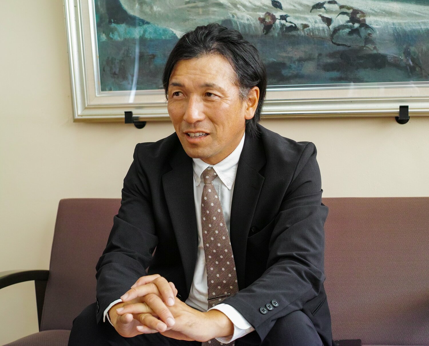 福島・学法石川高で多くの名ランナーを指導した松田。教え子の中でも山口はトップクラスの資質を持つという　©Satoshi Wada