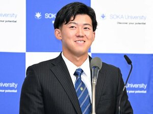 《阪神1位指名》創価大学が揺れた“3球団競合”ドラフトウラ話「最高です!」はしゃぐ藤川監督に現場も歓喜…その時記者が見た「立石正広の意外な表情」