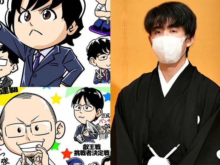藤井聡太五冠の「勝率.812」を上回った19歳新鋭！「藤井・杉本師弟ペア」が3連敗？ 観る将マンガ家が描く《3月の将棋ハイライト》＜Number Web＞ photograph by Junsei Chida（illustration）/JMPA