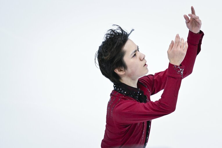 「昌磨のマジックを見せて！」世界王者・宇野昌磨を奮起させたランビエル・コーチの激励…300点超えに「スーパーエキサイティング」(19)