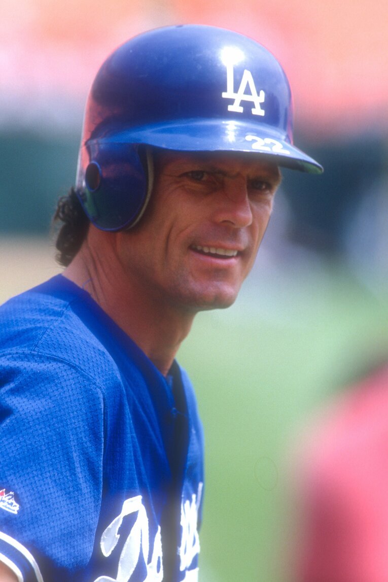 当時ドジャース所属、選手会長だったブレット・バトラー　©Mitchell Layton/Getty Images