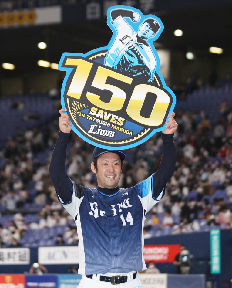 2022年には通算150セーブを達成　©JIJI PRESS