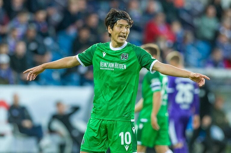 ドイツ2部が開幕し、原口元気はハノーファーで先発出場した。1部昇格へ期待がかかる ／ photograph by Getty Images