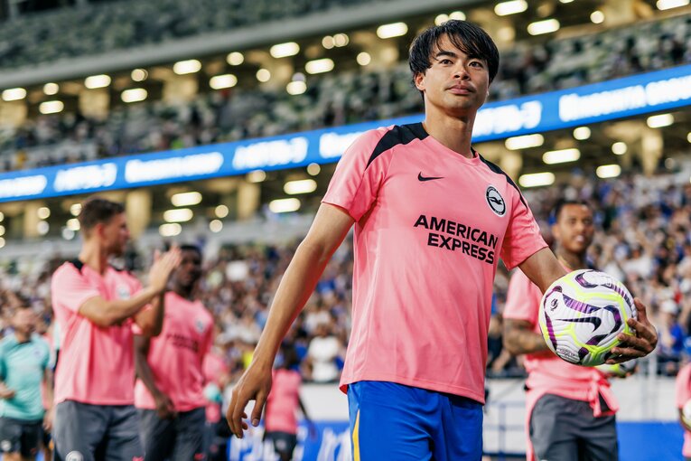 試合後の三笘　©Kiichi Matsumoto