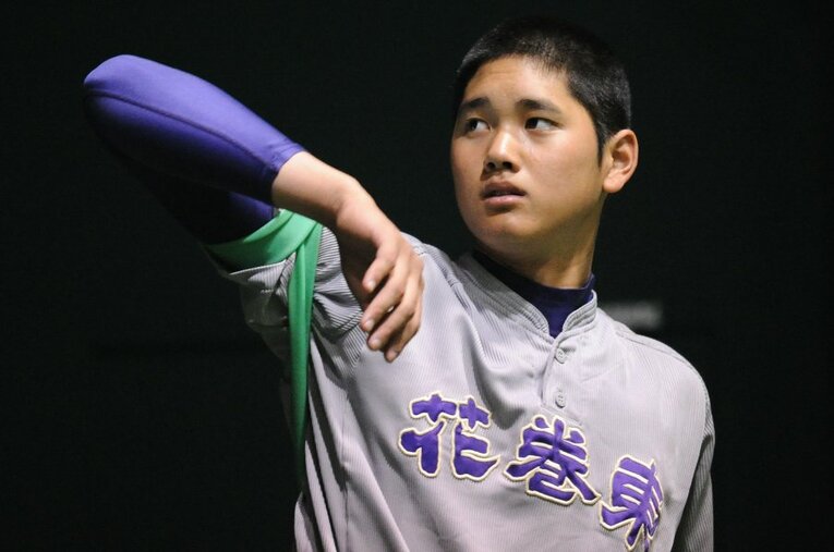 花巻東高校時代の大谷翔平。菊池雄星も佐々木麟太郎も輩出した花巻には何がある？ ／ photograph by JIJI PRESS
