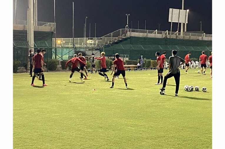 日本代表のトレーニングの様子　©Atsushi Iio