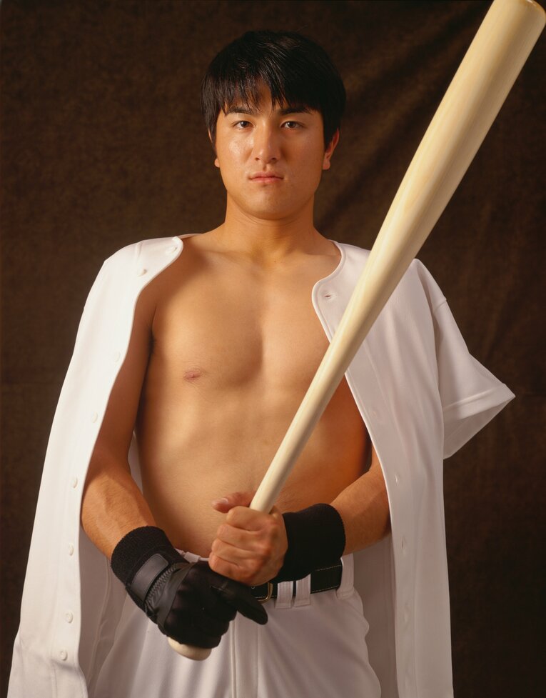 1997年秋の高橋由伸（当時慶大） ©Hideki Sugiyama