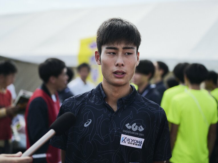 本選ではシード権を狙う中央学院大　©Yuki Suenaga