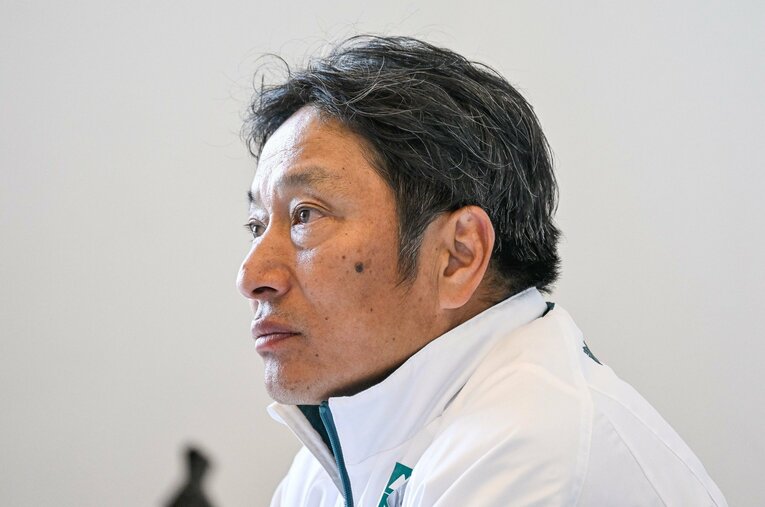 大会後のテレビ番組で来年のライバルを問われ「早大、中大、国学院大」を挙げた青学大の原晋監督。中でも強力ルーキー加入の早大には警戒を露わにした ／ photograph by Nanae Suzuki