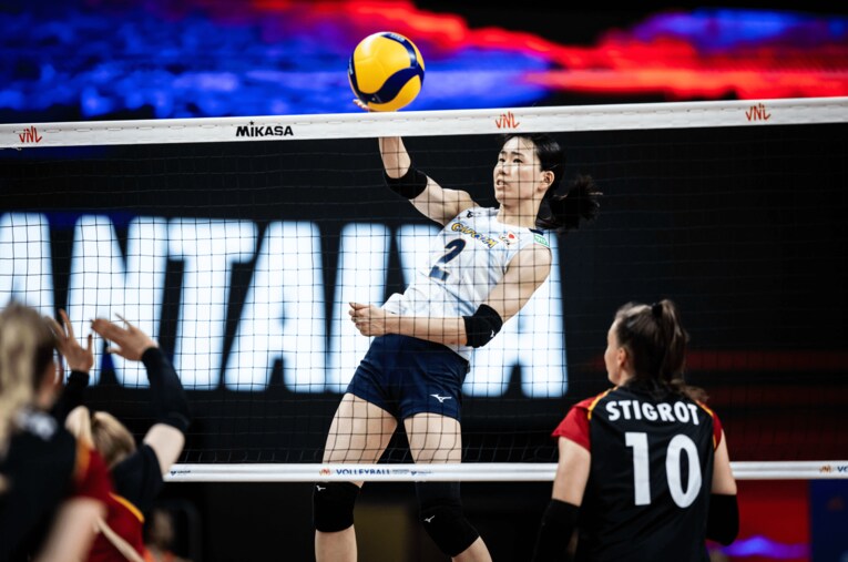 林琴奈（VNLドイツ戦）©︎Volleyball World